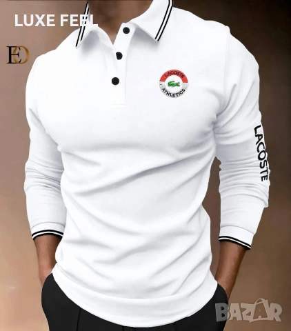 Lacoste 🔹Мъжки Памучни Блузи , снимка 3 - Блузи - 53355886