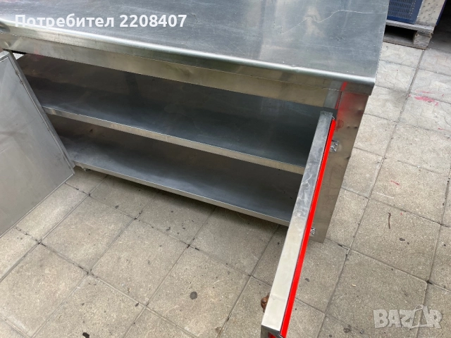 Работна маса шкаф неръждавейка, снимка 3 - Обзавеждане на кухня - 51909678