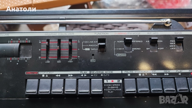 Касетофон Hitachi TRK W350 E, снимка 8 - Радиокасетофони, транзистори - 52412875