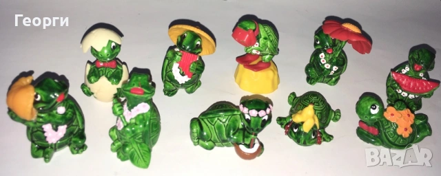 Ретро Киндер колекции от 90-те от Италия. Kinder пингвини, лъвове, жаби и панди., снимка 5 - Фигурки - 54149949