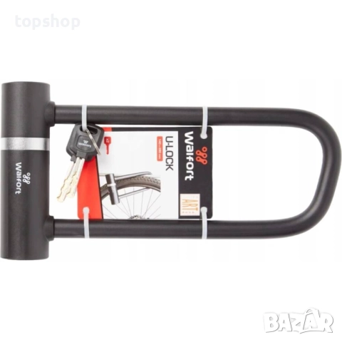 Чисто ново U-образно заключване, ключалка Walfort ART 4306, 2 ключа запечатано 