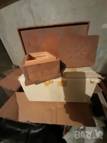 Керамично Куче и дървена кутия , снимка 6 - Други - 44451118