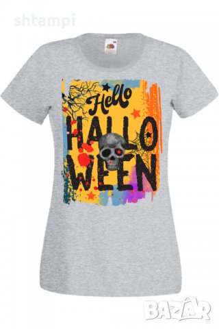 Дамска тениска Halloween 09,Halloween,Хелоуин,Празник,Забавление,Изненада,Обичаи,, снимка 5 - Тениски - 38146613