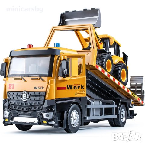 Метални камиони: Камион с платформа , снимка 1 - Колекции - 32306596