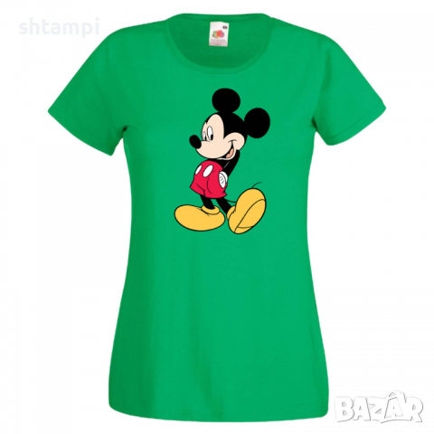Дамска тениска Mickey Mouse 10 Подарък,Изненада Мини Маус,Микки Маус.Подарък,Изненада,, снимка 3 - Тениски - 36526667