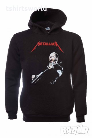 Нов мъжки суичър с дигитален печат на музикалната група Metallica (Металика), снимка 9 - Суичъри - 31757750