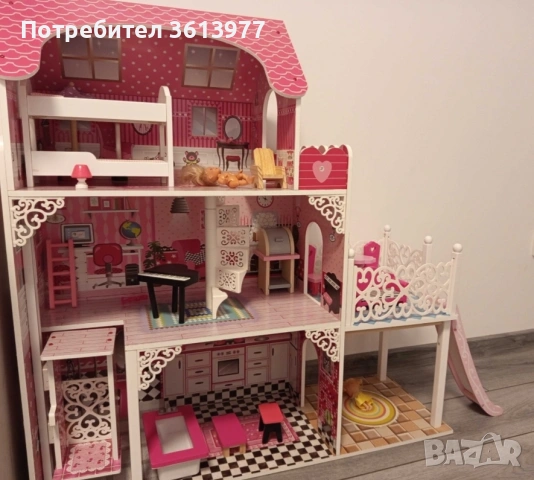 НАМАЛЕНА детска къща за кукли. Неразличима от нова 