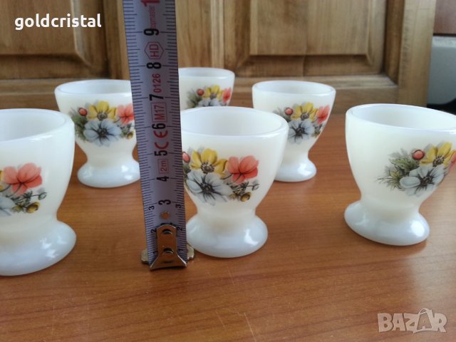 Френски аркопал коктиери чашки, снимка 4 - Антикварни и старинни предмети - 36614977