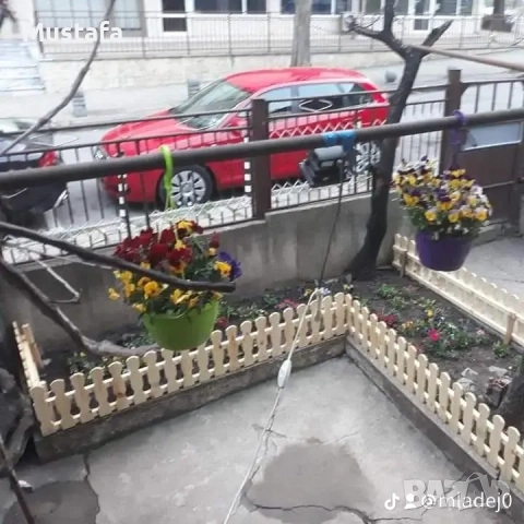 дървени градински огради 