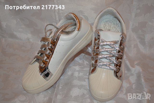 6 Чифта Бели Дамски Маратонки Обувки Артикул №069, снимка 2 - Маратонки - 30878913