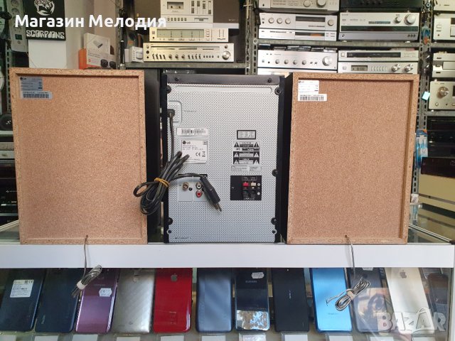 Аудиосистема LG CM4320 с две тонколони. Системата има радио, диск чете mp3, usb - 2бр., aux. Прави з, снимка 14 - Аудиосистеми - 42834103