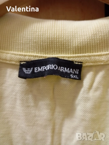 Мъжка тениска голям размер Armani, снимка 2 - Тениски - 51702705