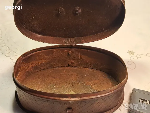 стара ламаринена кутия 23/3, снимка 8 - Антикварни и старинни предмети - 49348244