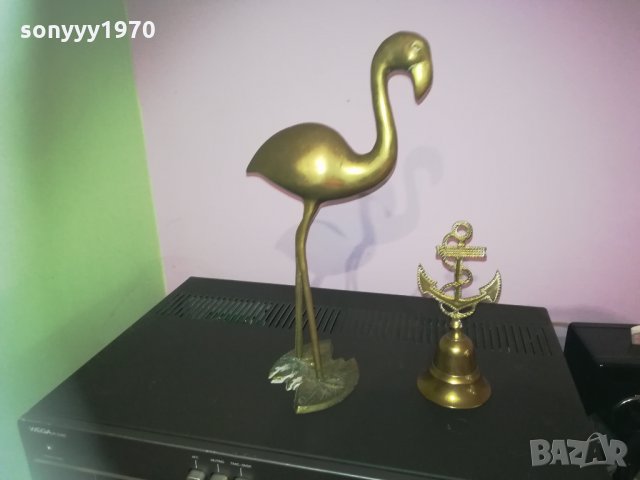 антики-колекция фламинго и котва с камбана, снимка 3 - Колекции - 30260953