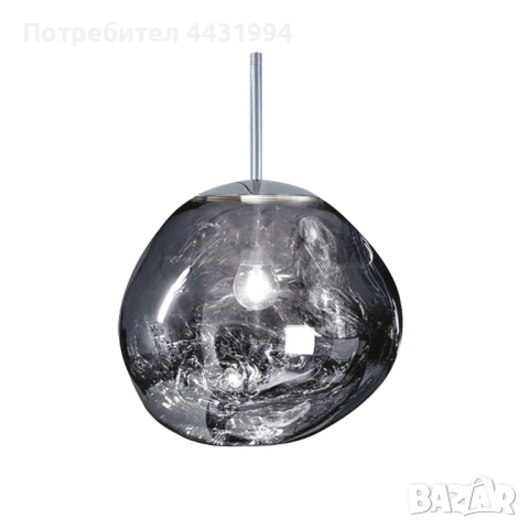 Полилей Gloss D28, E27, Сребро