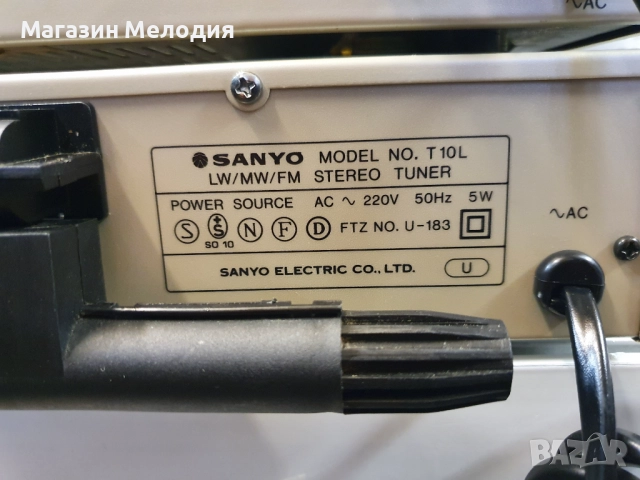 Усилвател Sanyo A 10 + тунер Sanyo T 10L В отлично техническо и визуално състояние., снимка 16 - Ресийвъри, усилватели, смесителни пултове - 51830733
