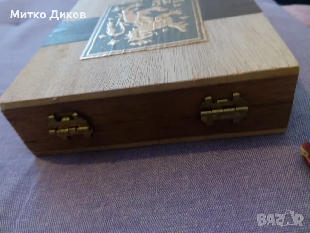 Дървена кутия за 5 пури маркова  дървена, снимка 5 - Други - 55805325