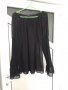 Ефирна черна блуза с интересни ръкави, снимка 1 - Блузи с дълъг ръкав и пуловери - 37584849