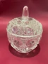 Anna Hutte Echt Bleikristall 24%. 1970г.Бонбониера във форма на ябълка., снимка 1