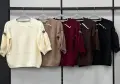 Блуза машинно плетиво с красиво бижу на ръкавите , снимка 4