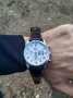 SEIKO Presage ежедневен мъжки кварцов часовник кожена каишка, черно-бял циферблат, снимка 2