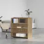 vidaXL Приемно бюро, дъб артизан, 100x50x103,5 см, инженерно дърво, снимка 3