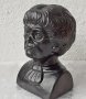 Бюст - глава жена с очила керамика, снимка 2