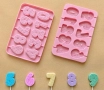 цифра цифри числа от рози силиконов молд форма за направа на близалки на клечка свещ, снимка 5