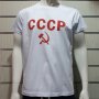 Нова бяла мъжка тениска с трансферен печат СССР, Русия, снимка 6