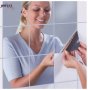 9 бр листи 15x15 см огледално фолио самозалепващо огледало за стена плочки баня огледални стикери, снимка 1 - Декорация за дома - 29638145