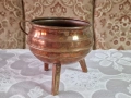 Медна малка кашпа, снимка 2