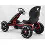 Детска кола с педали , Картинг с меки гуми лицензиран модел ABARTH PEDAL GO KART, снимка 1 - Детски велосипеди, триколки и коли - 42338112