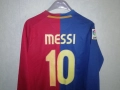 Barcelona Messi Home 2008 2009 Nike Long Sleeve Барселона Меси оригинална тениска фланелка L/S екип , снимка 3