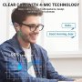 Нови Безжични Слушалки Bluetooth 5.3 с 4 Микрофона LED Дисплей, снимка 8