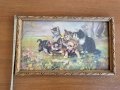 Антикварна репродукция в рамка, снимка 3