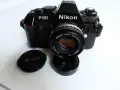 Ръчно фокусен SLR "NIKON- F-301" практичен, надежден, снимка 1