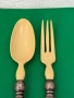 Сребърни прибори за салата със Сло**ва кост. №7507, снимка 2