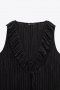 Zara-Нова плисирана блуза с волани, снимка 4