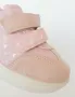 Бебешки розови обувки за момиче със сърчица, снимка 5