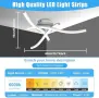 Комплект 2 LED плафона с извит дизайн, 21 W, 6000 K, 1600 lm, снимка 4