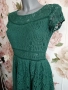 дамска дантелена зелена рокля H&M, снимка 1