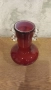 Ваза червено стъкло , снимка 3