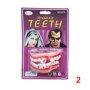4113 Гумени вампирски зъби, 2 части, снимка 3