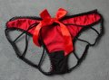 XS червена лъскава еротична бикина с изрязана задна част, снимка 8