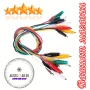10 бр. тестови кабели със сонди първокласни електрически щипки тип крокодил в 5 цвята кабелни връзки, снимка 6