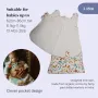 Folk & Thread Organic 2.5 бебешки спален чувал, Идеален за стаи с температура 16-20C, 3-18 месеца, снимка 6