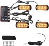 Предупредителни светлини за преден автомобил, пакет от 4 12 LED светлинни ленти, снимка 1