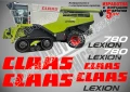 CLAAS Lexion 580 TT стикери надписи, снимка 11