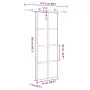 vidaXL Плъзгаща се врата с обков 76x205 см Закалено стъкло&Алуминий, снимка 7