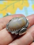 Старинен сребърен пръстен с Ахат, снимка 3